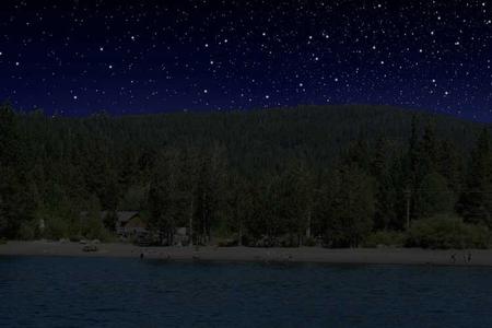 Lake Tahoe Skyline at Night